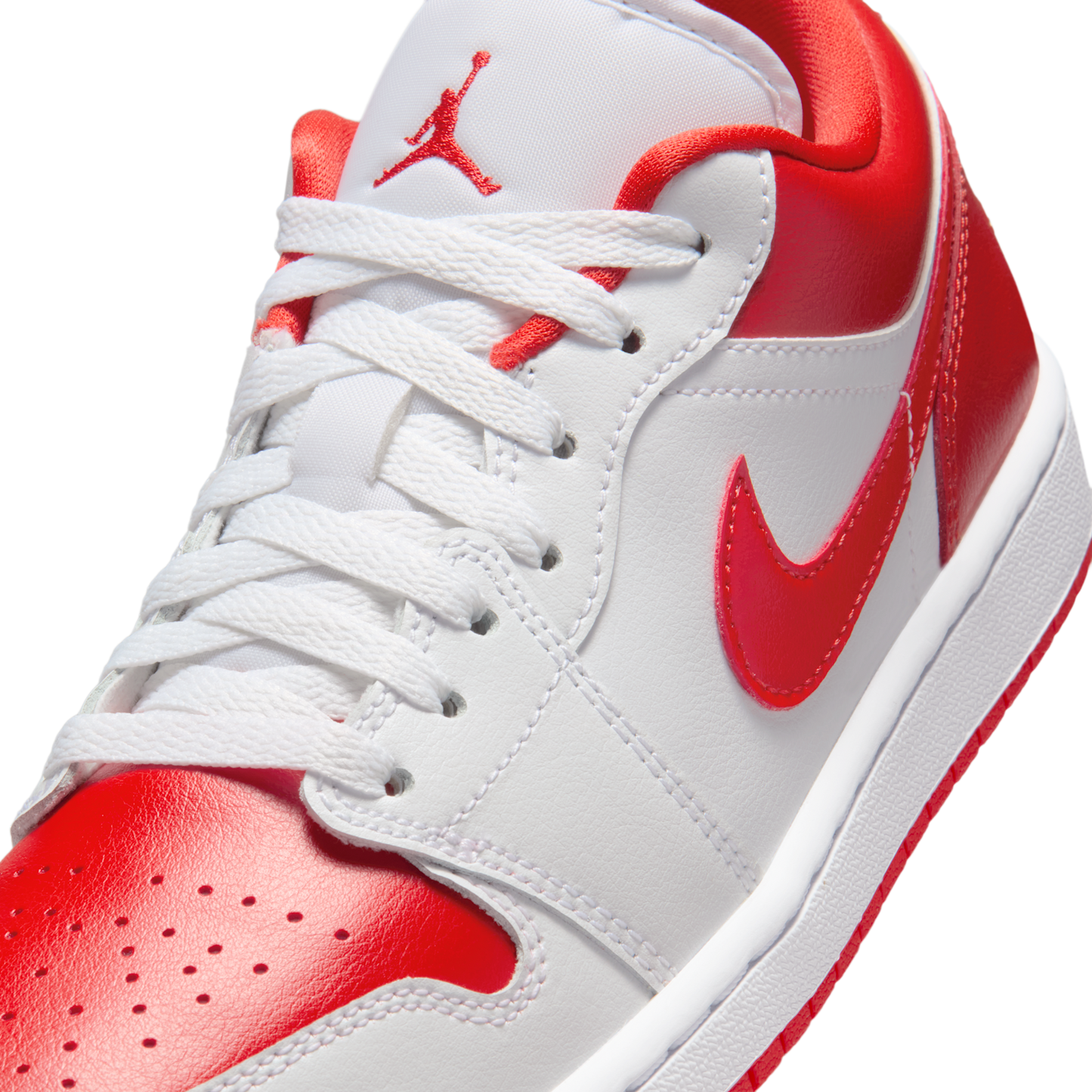 Jordan 1 Low White Chile Red (Women's)
