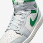 Jordan 1 Mid White Pure Platinum Pine Green