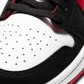 Jordan 1 Low Black White Gym Red (Women's)