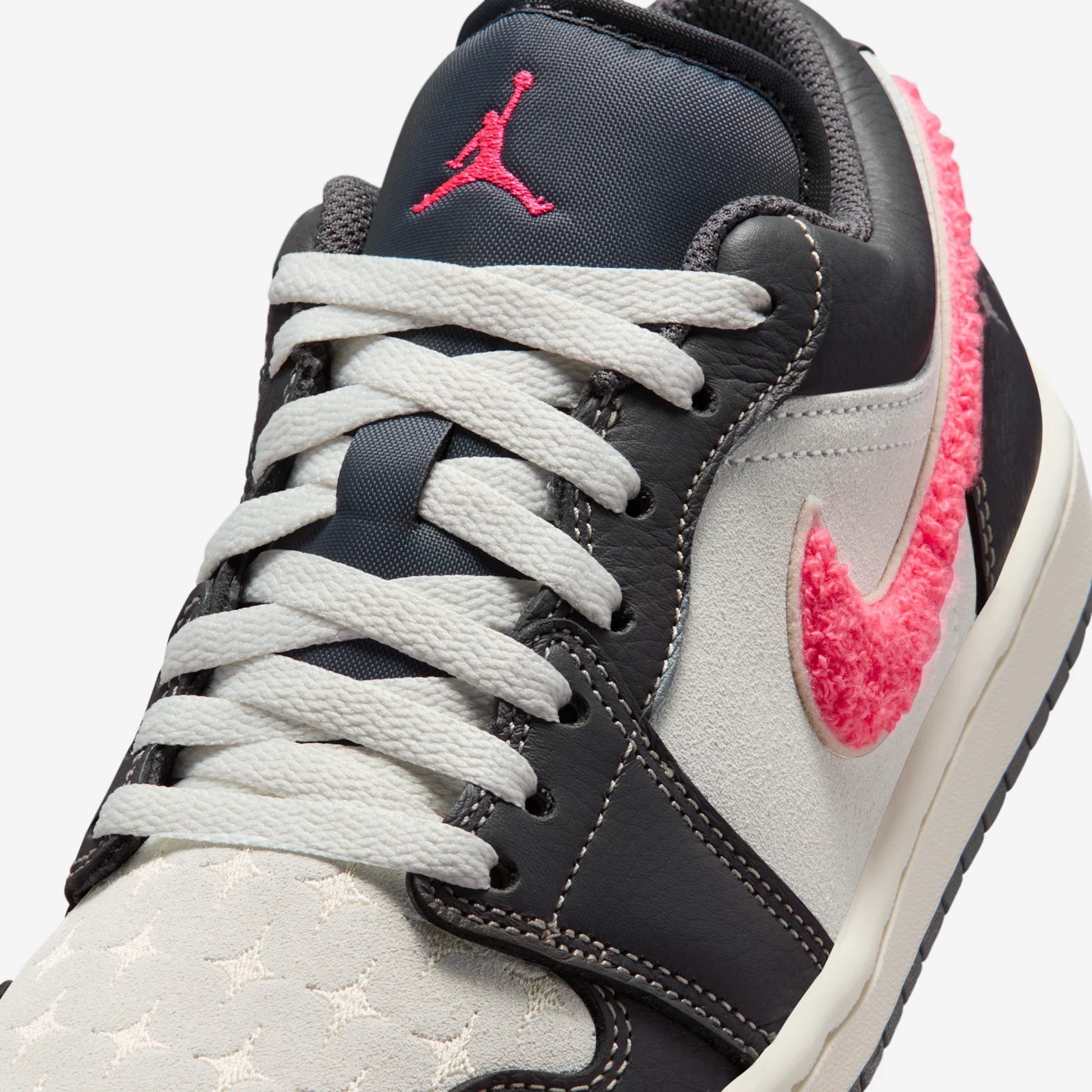 Jordan 1 Low Light Graphite Hot Punch (Women's)