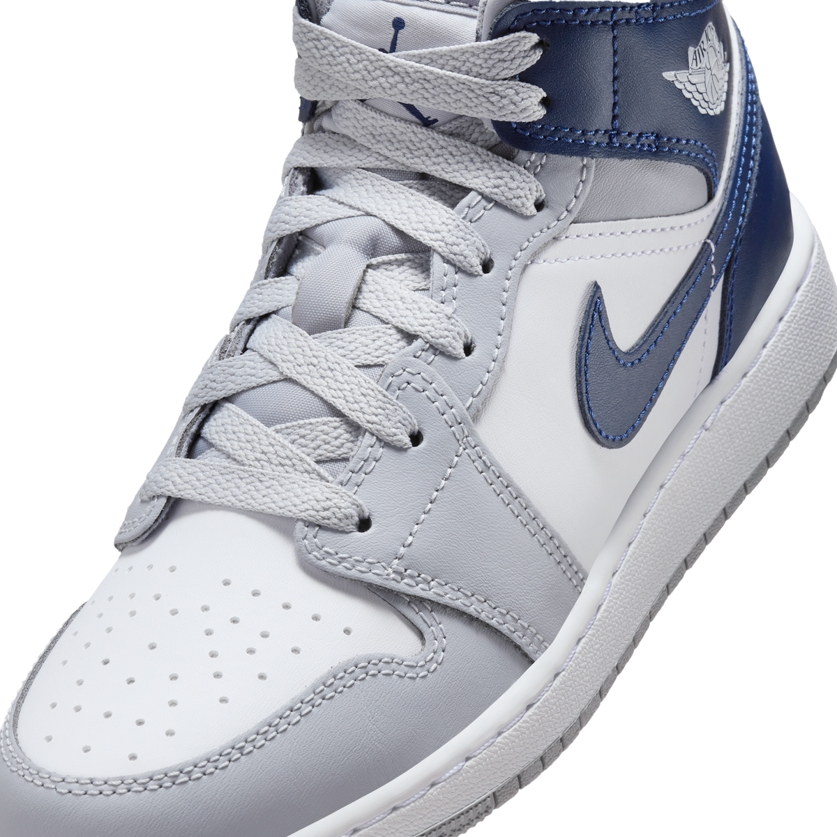 Jordan 1 Mid Wolf Grey Midnight Navy