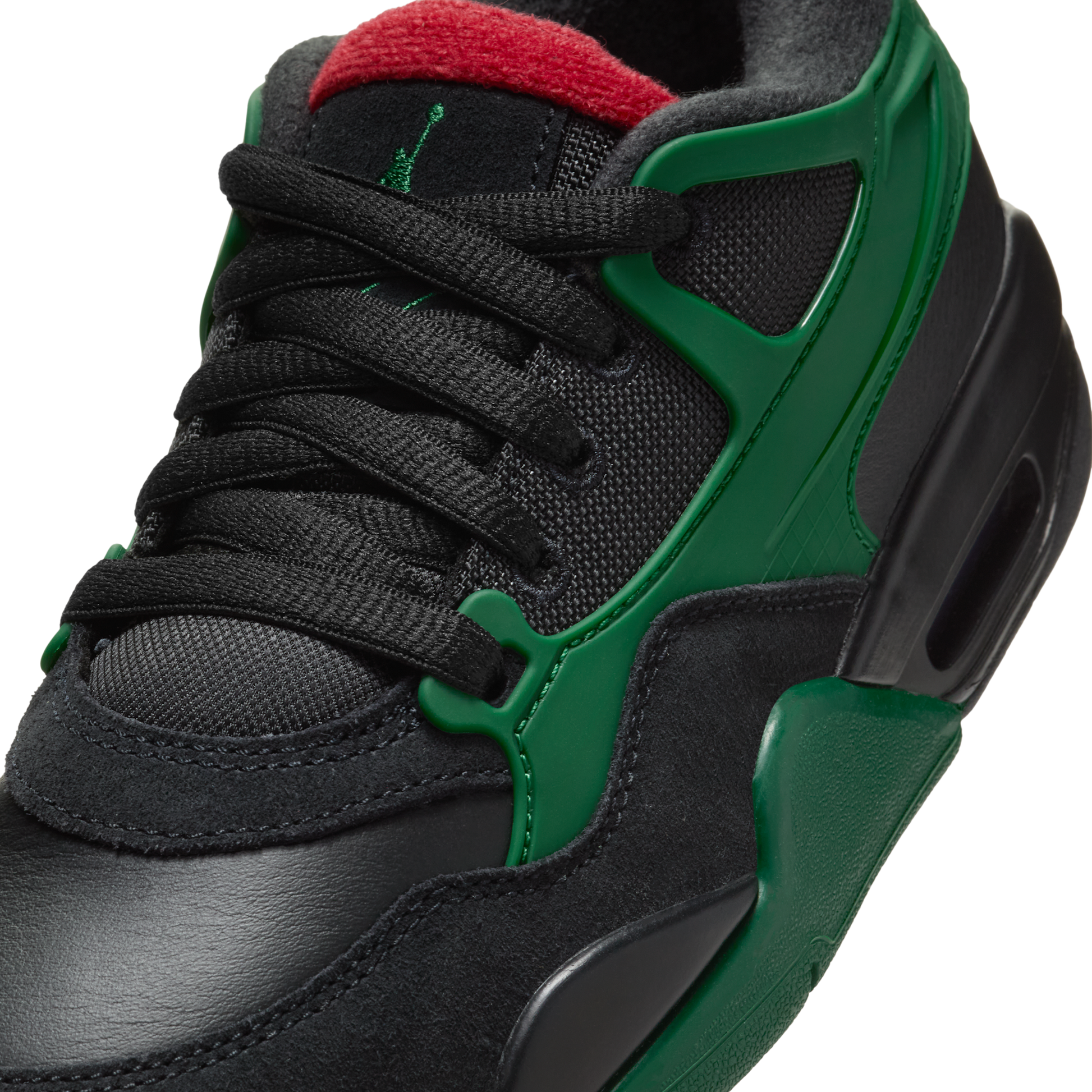 Jordan 4 RM Black Gorge Green Varsity Red (GS)