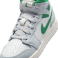 Jordan 1 Mid White Pure Platinum Pine Green