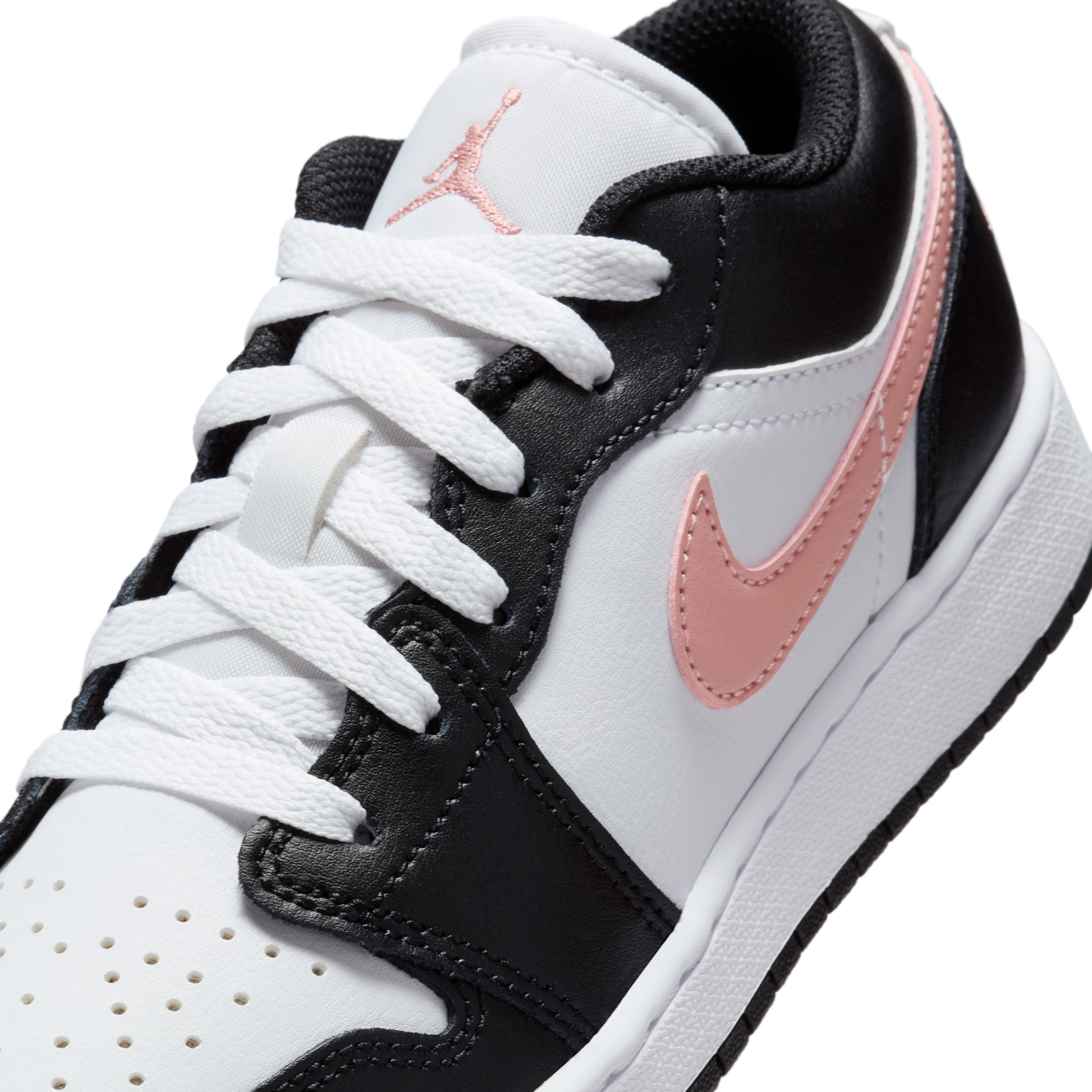 Jordan 1 Low White Black Rust Pink (GS)