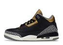 Jordan 3 Retro Black Cement Gold (Women's)