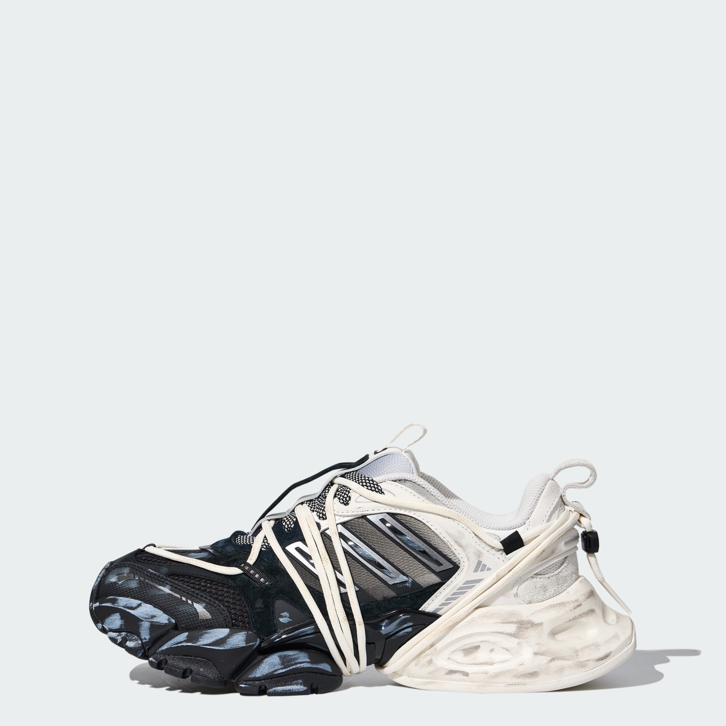 adidas XLG Runner Deluxe 2.0 Black Silver (KZ7201)
