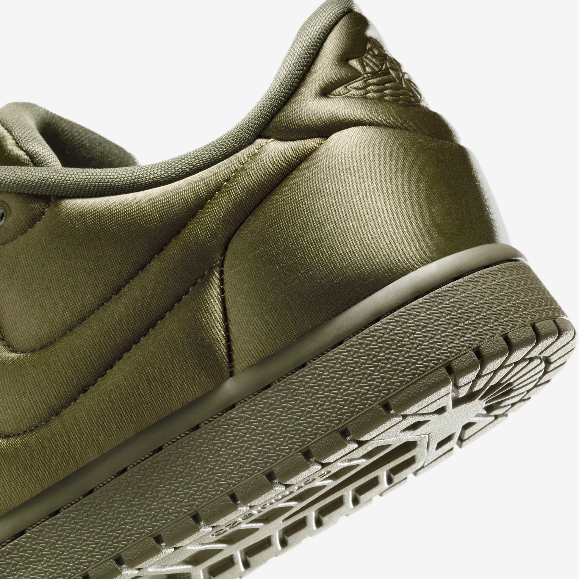 Jordan 1 Low Method of Make Satin Medium Olive (Women's)