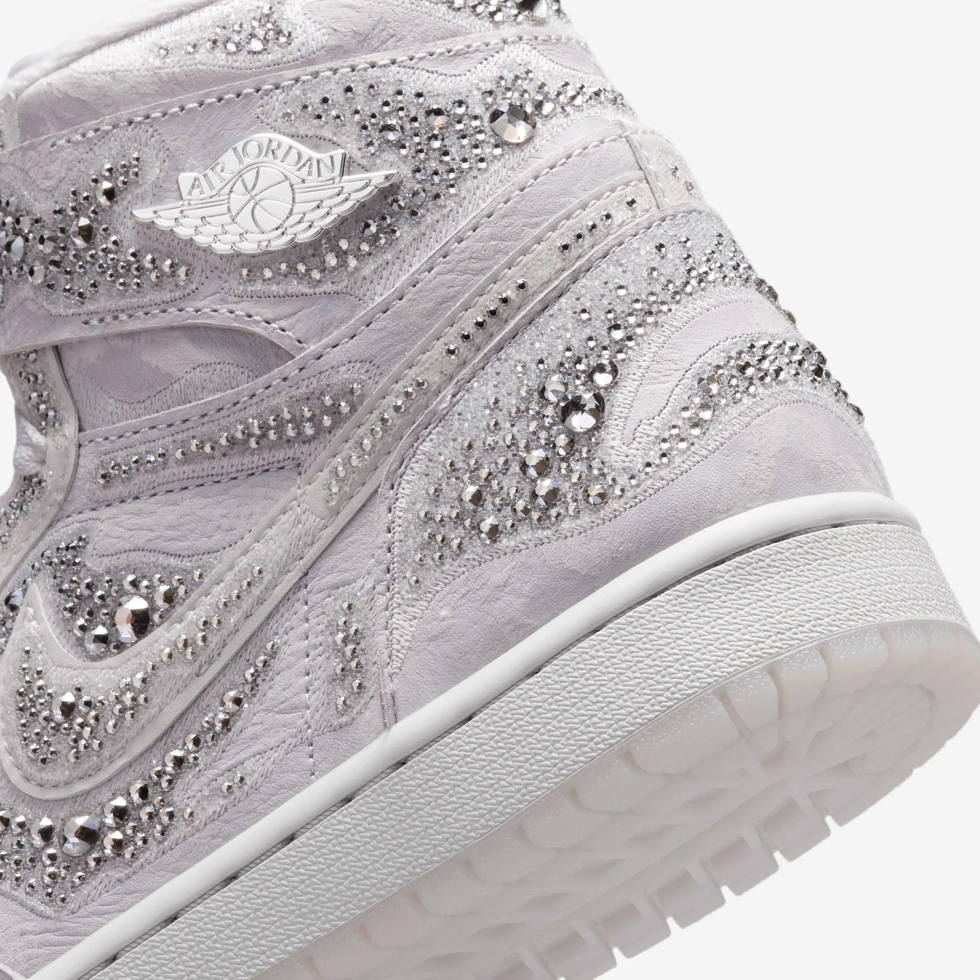 Jordan 1 Retro High OG Swarovski Vast Grey (Women's)