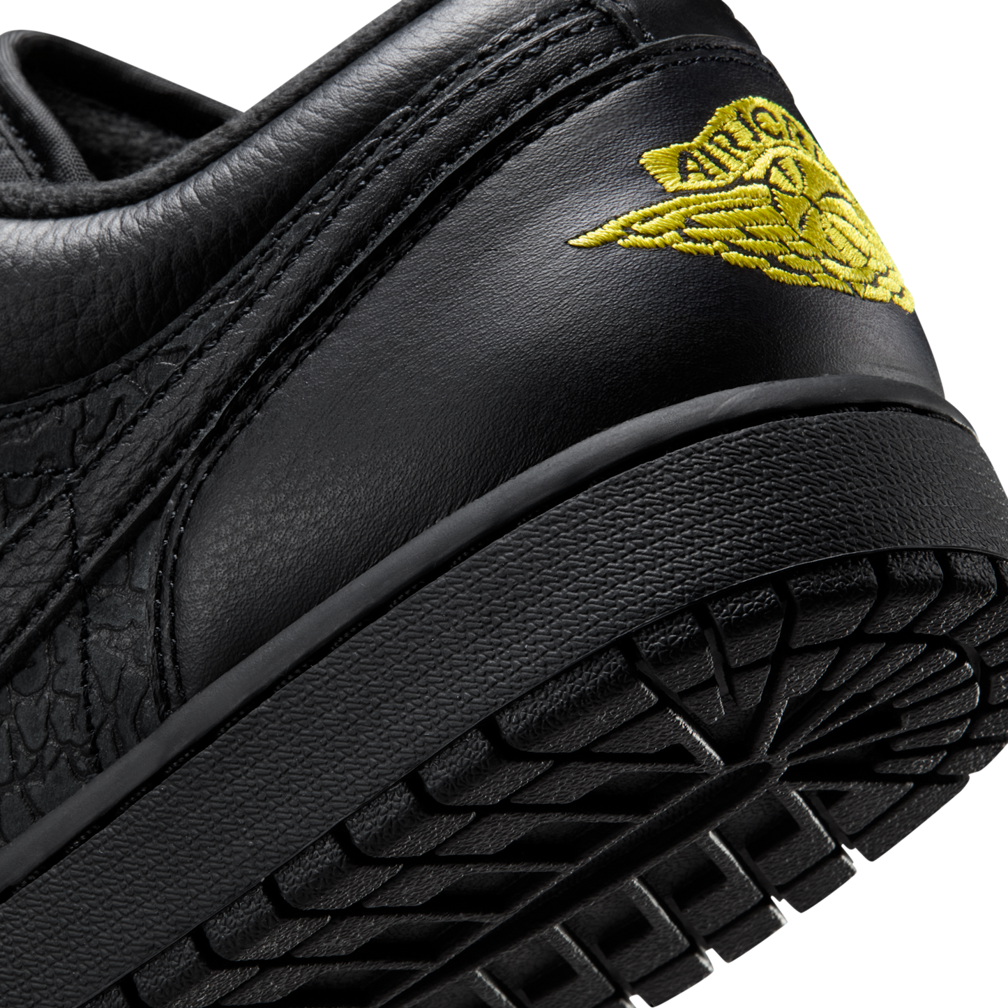 Jordan 1 Low Black Elephant Print