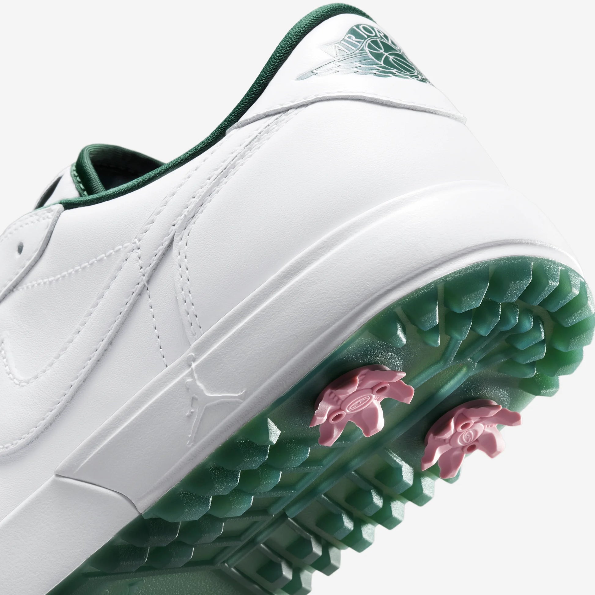 Jordan 1 Low Golf Spiked White Fir Elemental Pink