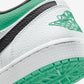 Jordan 1 Low White Lucky Green Black