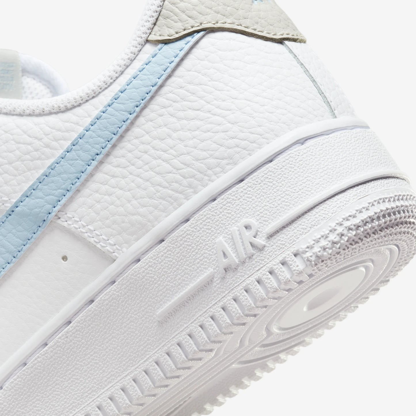 Nike Air Force 1 Low White Light Armory Blue Mini Swoosh (Women's)