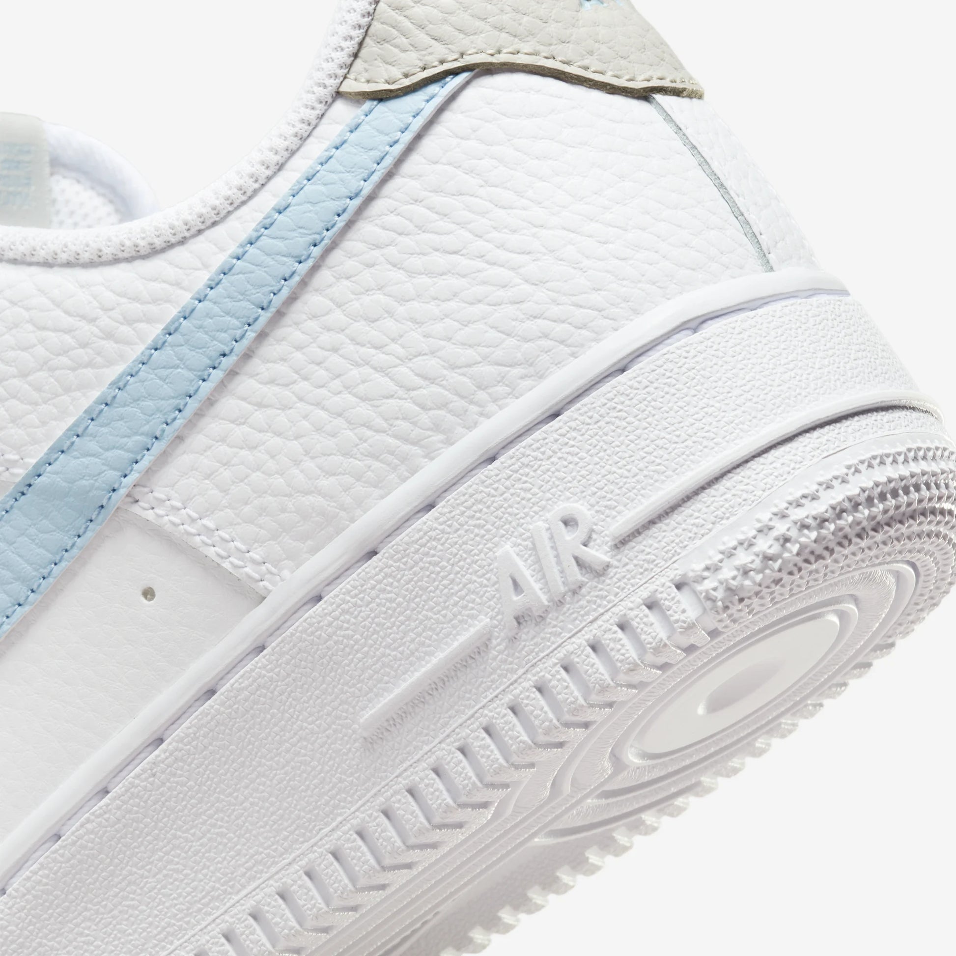 Nike Air Force 1 Low White Light Armory Blue Mini Swoosh (Women's)
