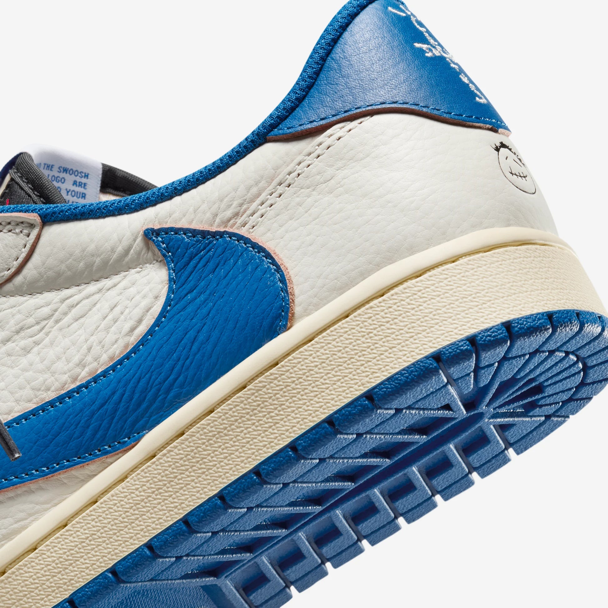 Jordan 1 Retro Low OG SP Fragment x Travis Scott Sail Military Blue