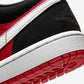 Jordan 1 Low Black White Gym Red (Women's)
