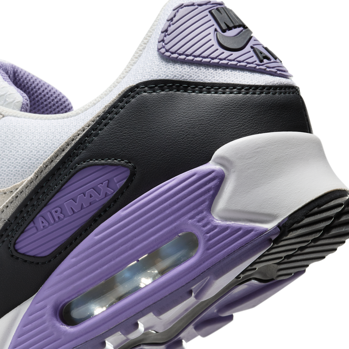 Nike Air Max 90 White Dusty Amethyst Photon Dust Light Smoke Grey