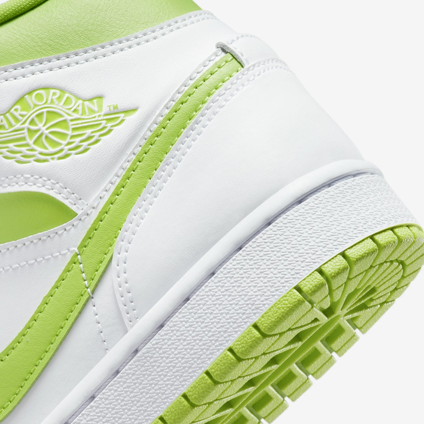 Jordan 1 Mid White Lime (Women's)