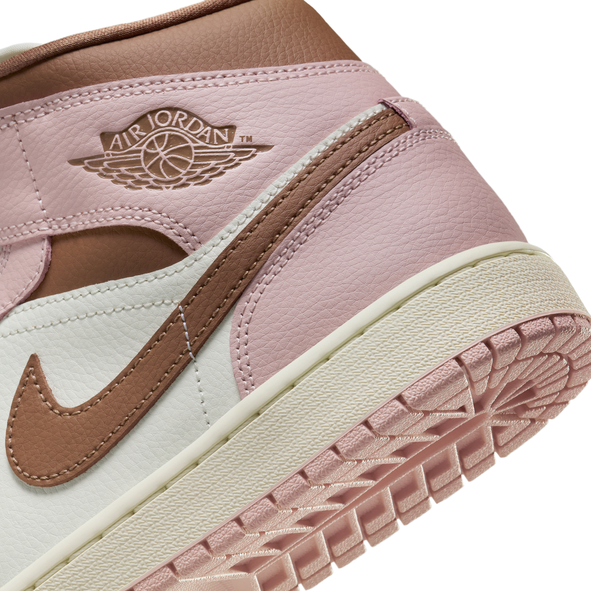 Jordan 1 Mid Pink Oxford Brown (Women's)