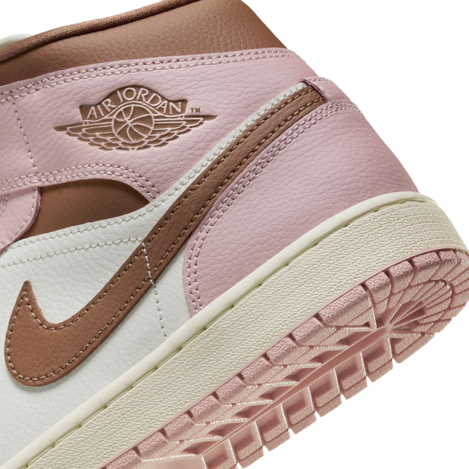 Jordan 1 Mid Pink Oxford Brown (Women's)