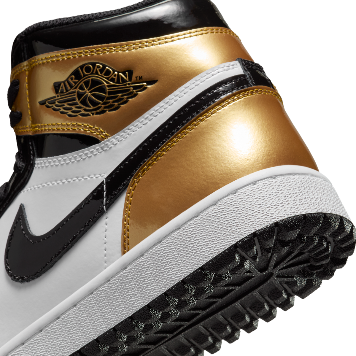 Jordan 1 Retro High Golf Patent Gold Toe