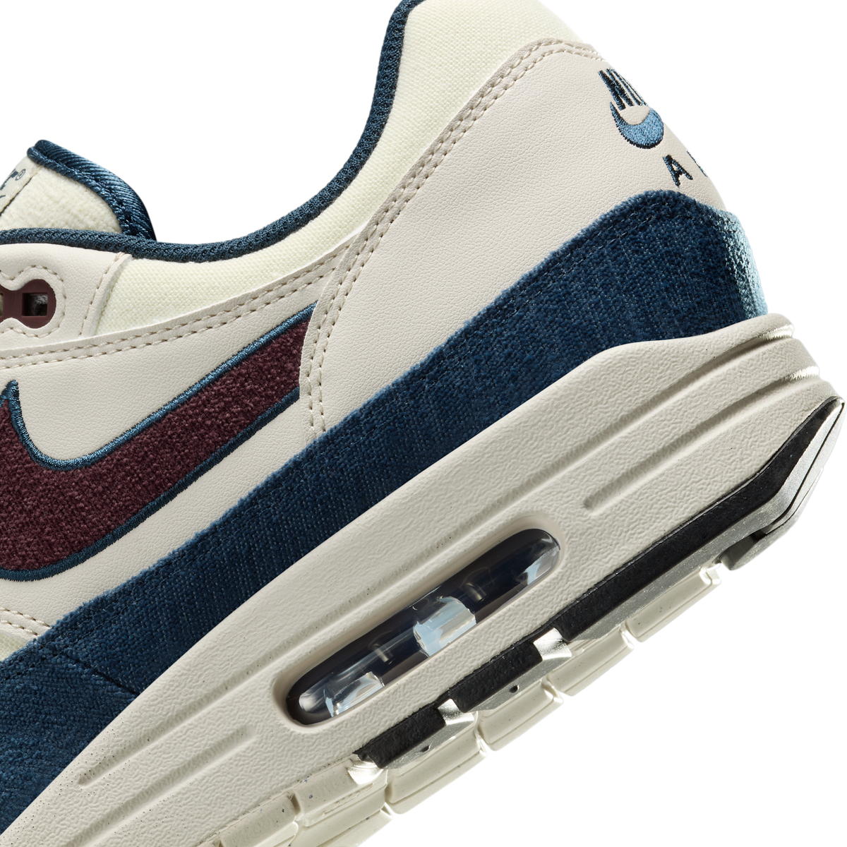 Nike Air Max 1 Coconut Milk Burgundy Crush Navy