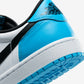 Jordan 1 Retro Low OG Black Dark Powder Blue (Women's)