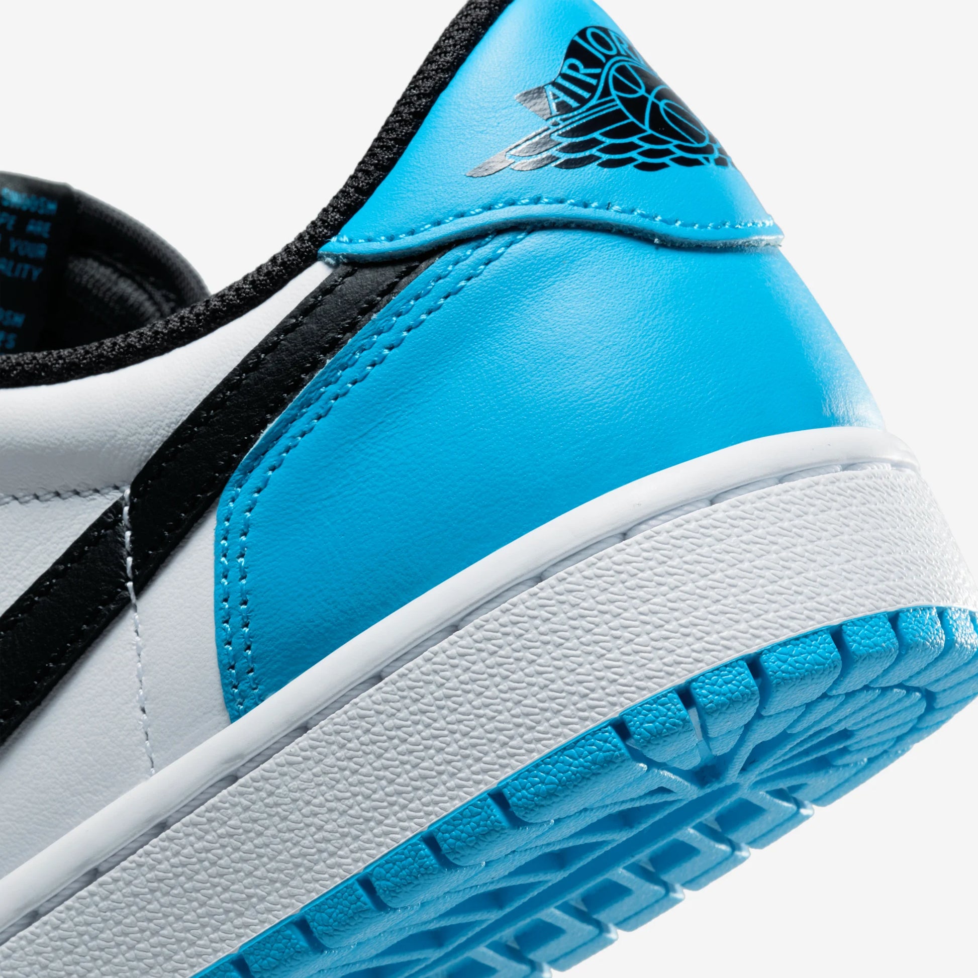 Jordan 1 Retro Low OG Black Dark Powder Blue (Women's)