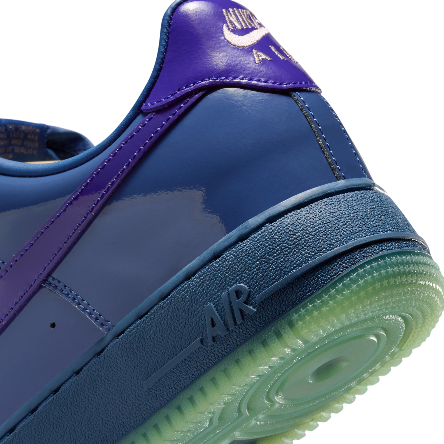 Nike Air Force 1 Low Patent Leather Mystic Navy Grape Ice