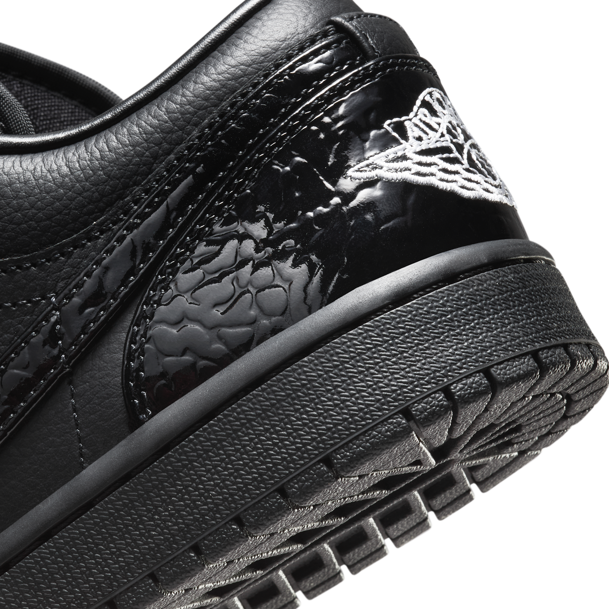Jordan 1 Low SE Patent Elephant Black (Women's)