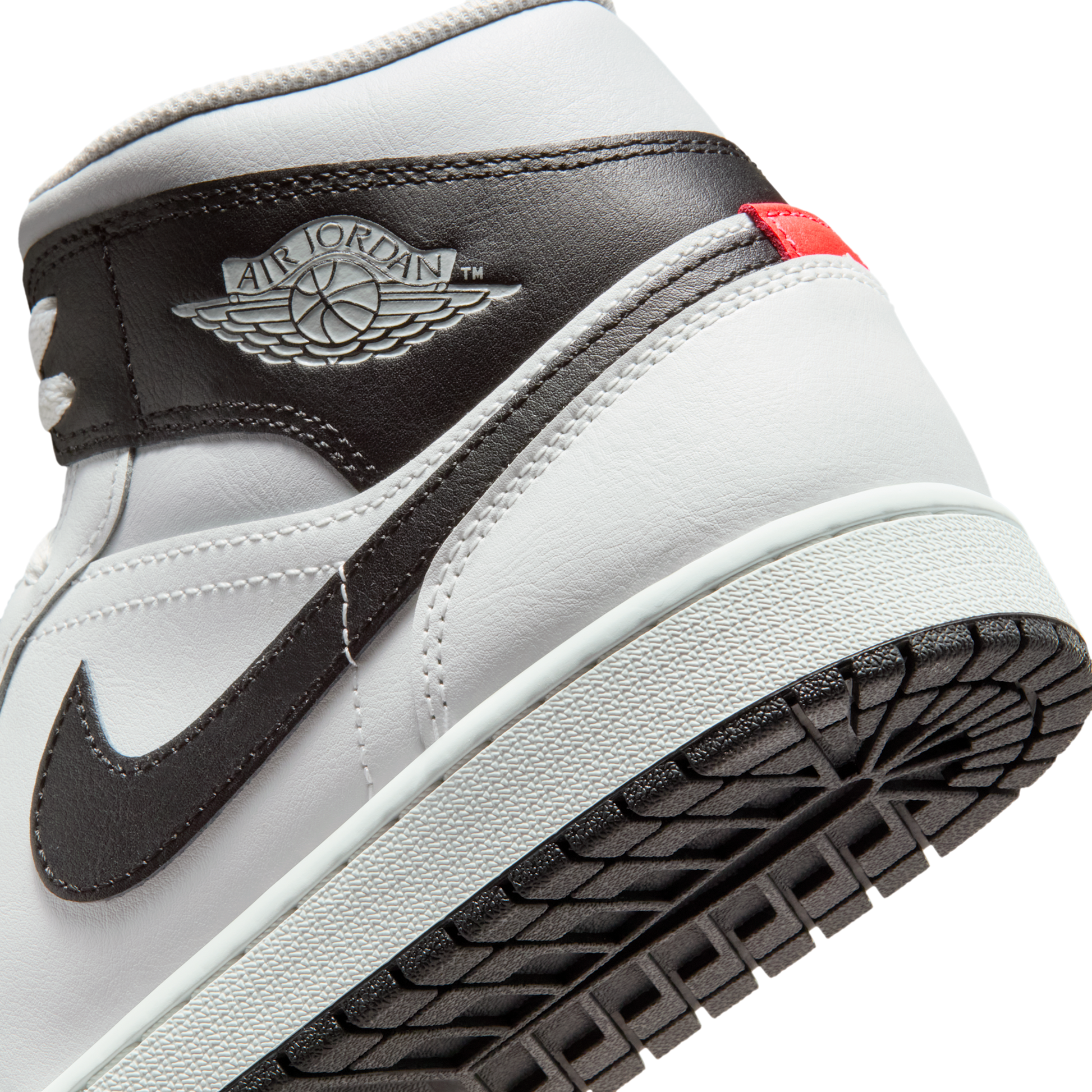 Jordan 1 Mid White Neutral Grey Infrared