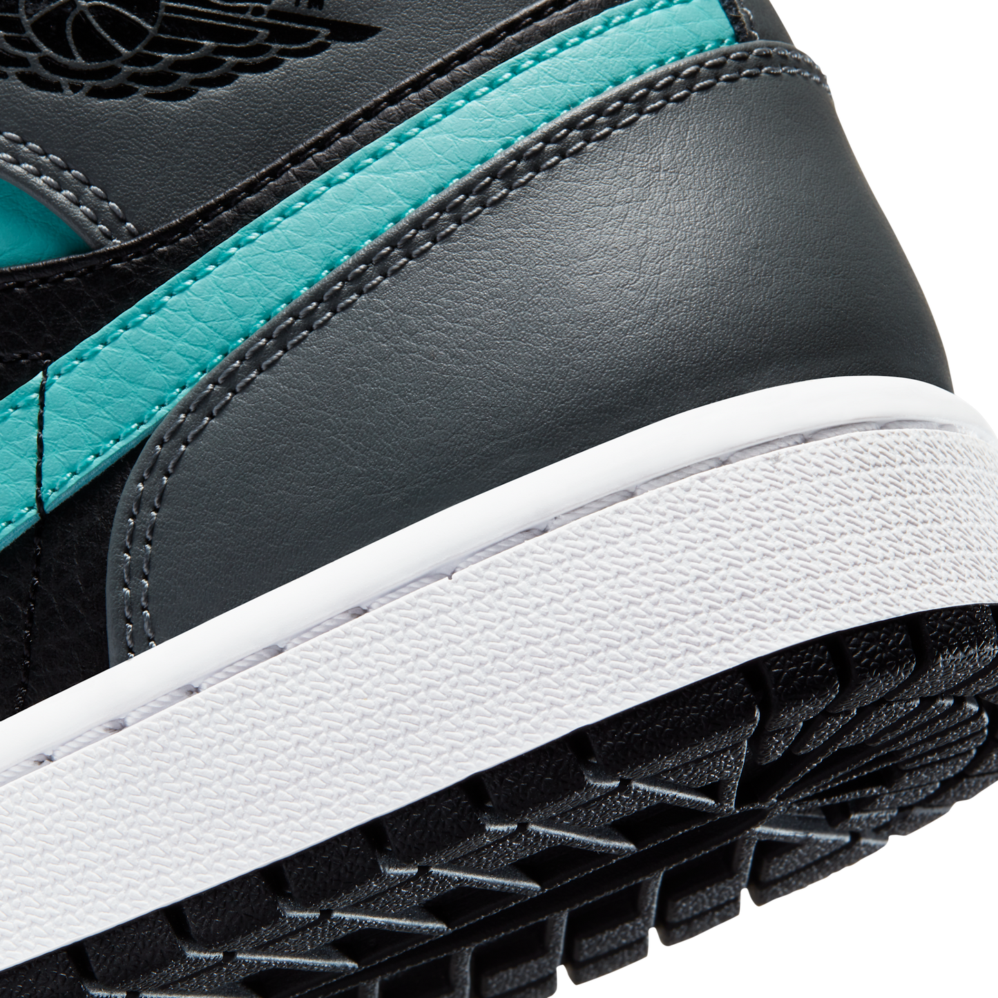 Jordan 1 Mid Grey Aqua