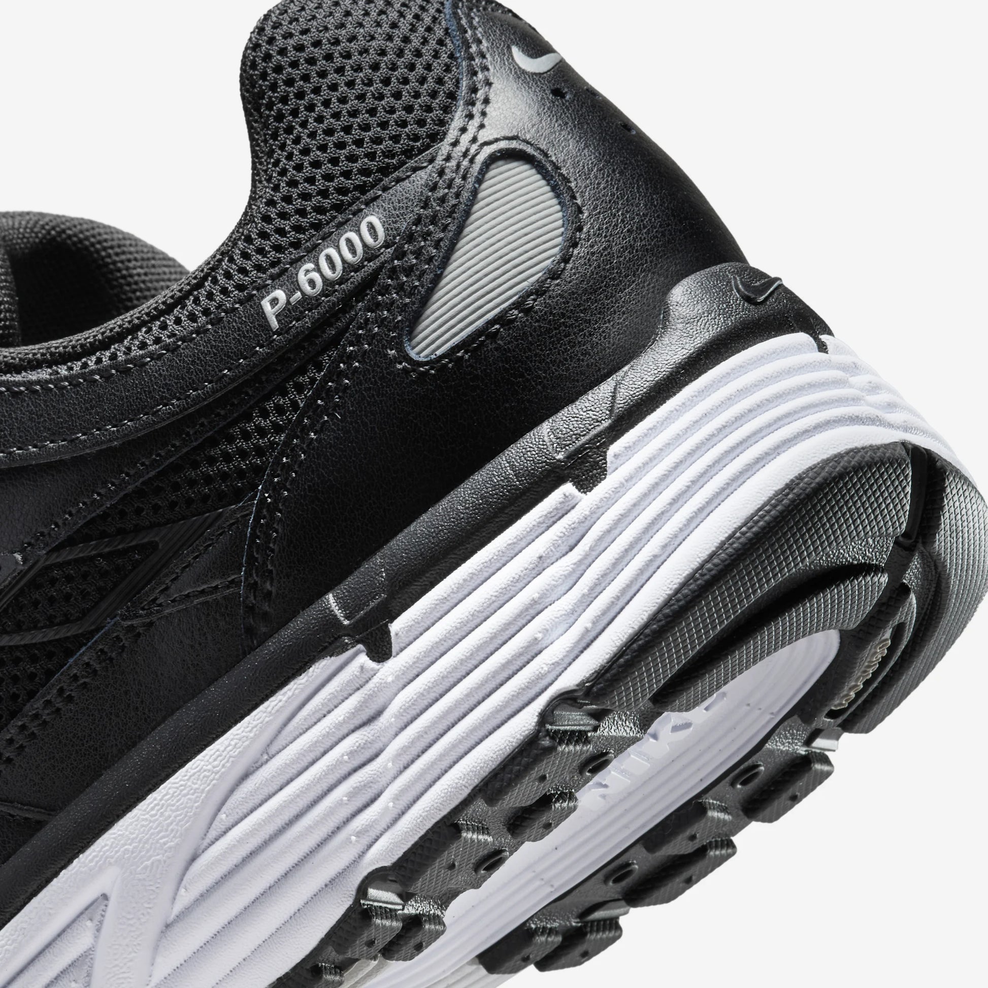 Nike P-6000 Black White Metallic Silver