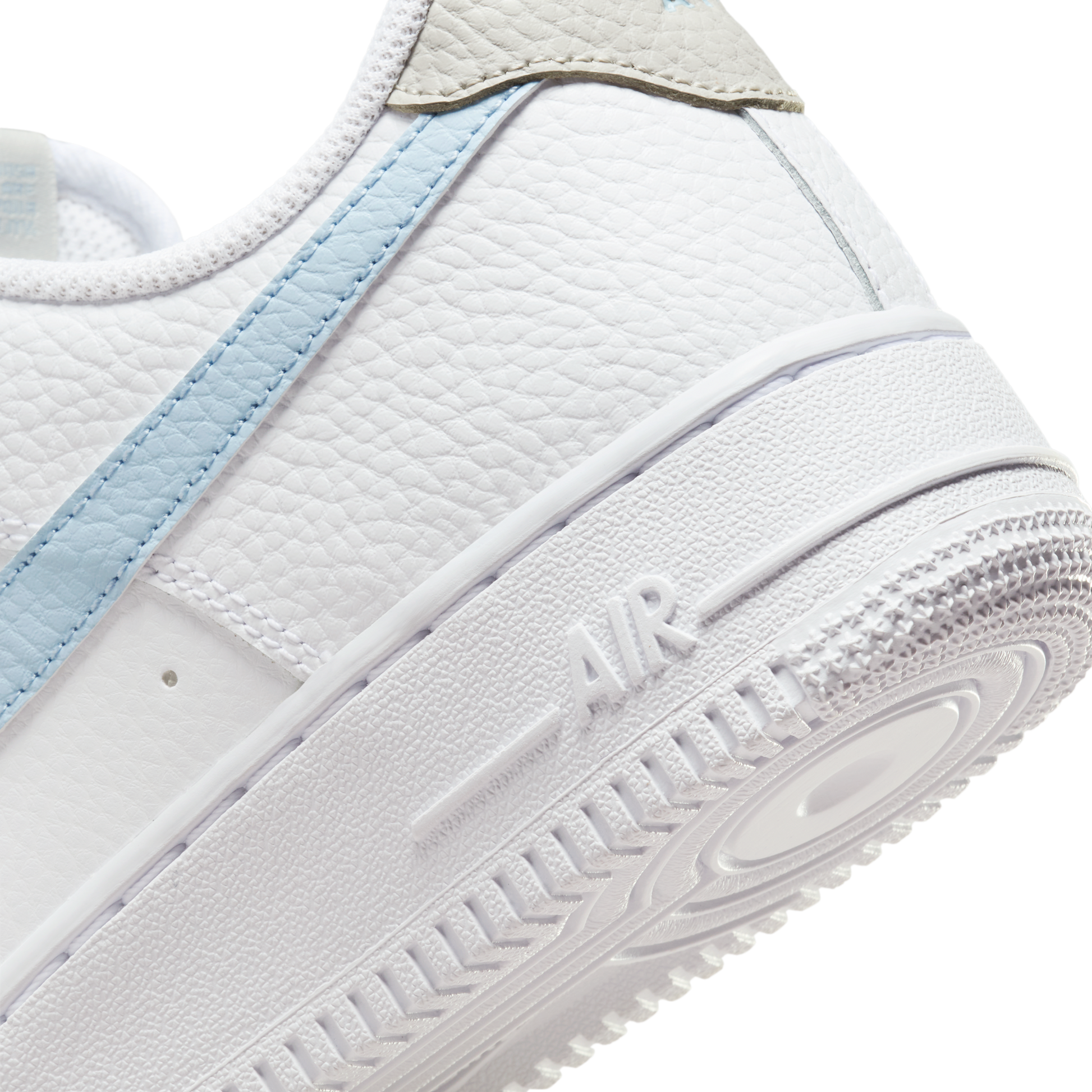 Nike Air Force 1 Low White Light Armory Blue Mini Swoosh (Women's)