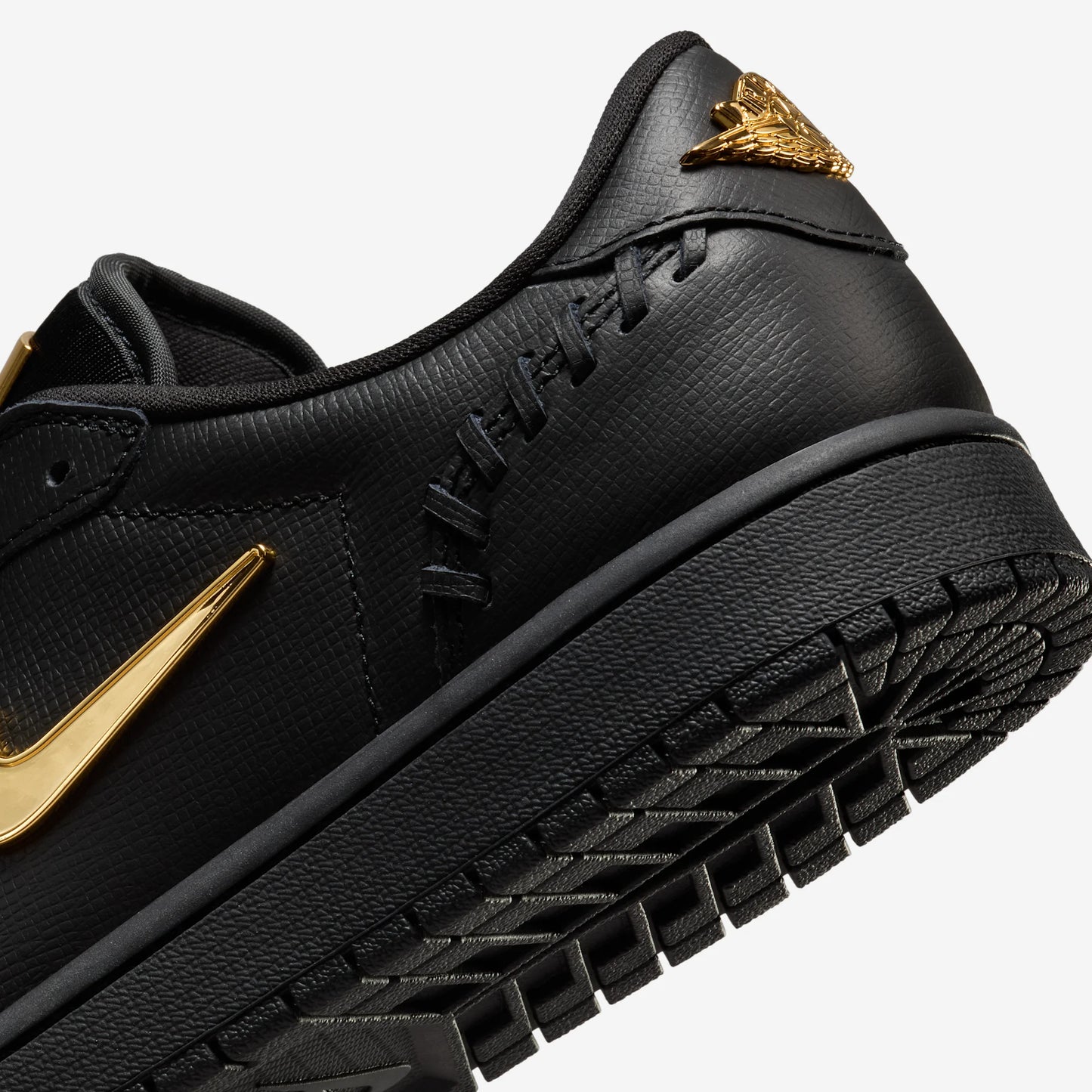 Jordan 1 Low Method of Make Black Metallic Gold (Women's)