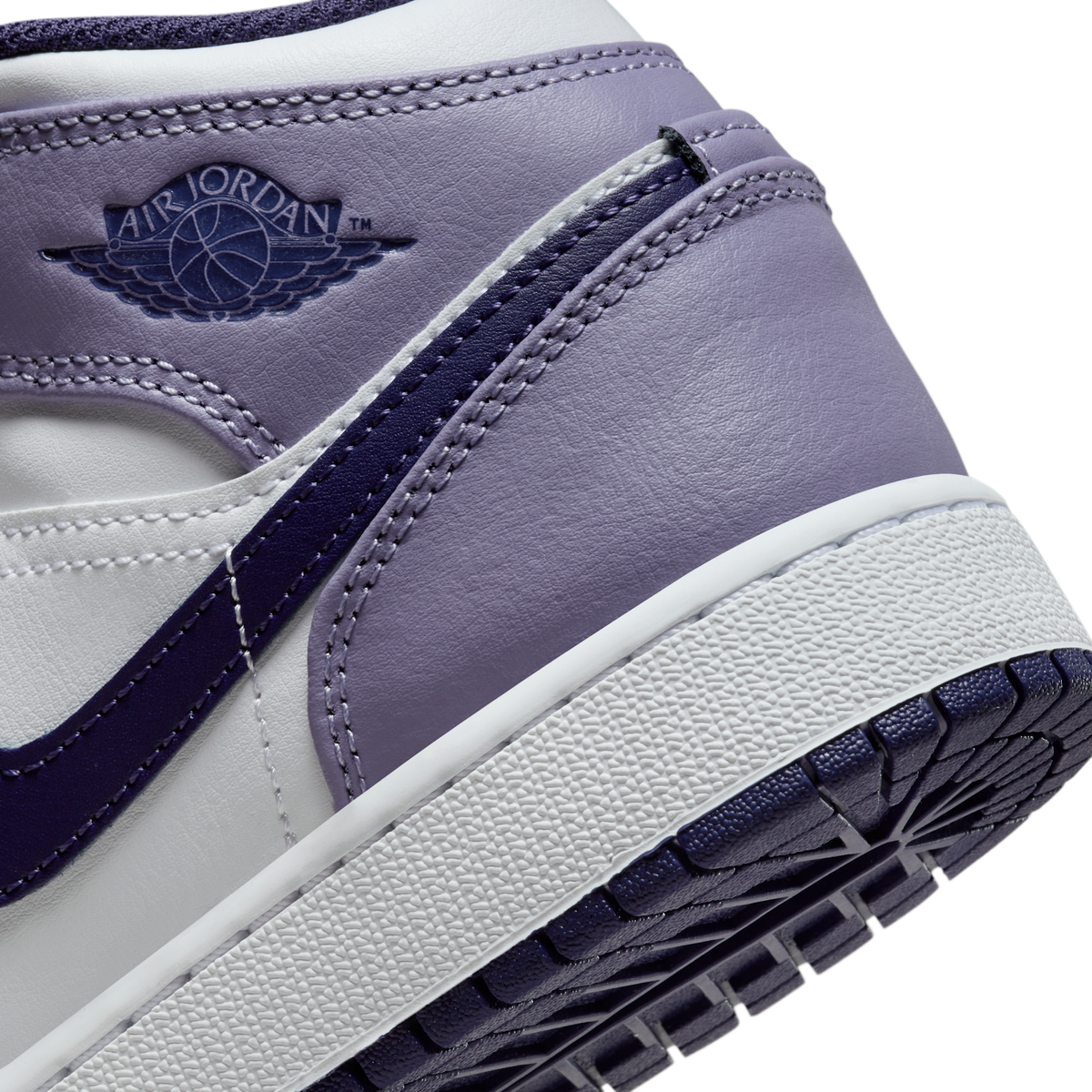 Jordan 1 Mid White Sky J Purple (GS)