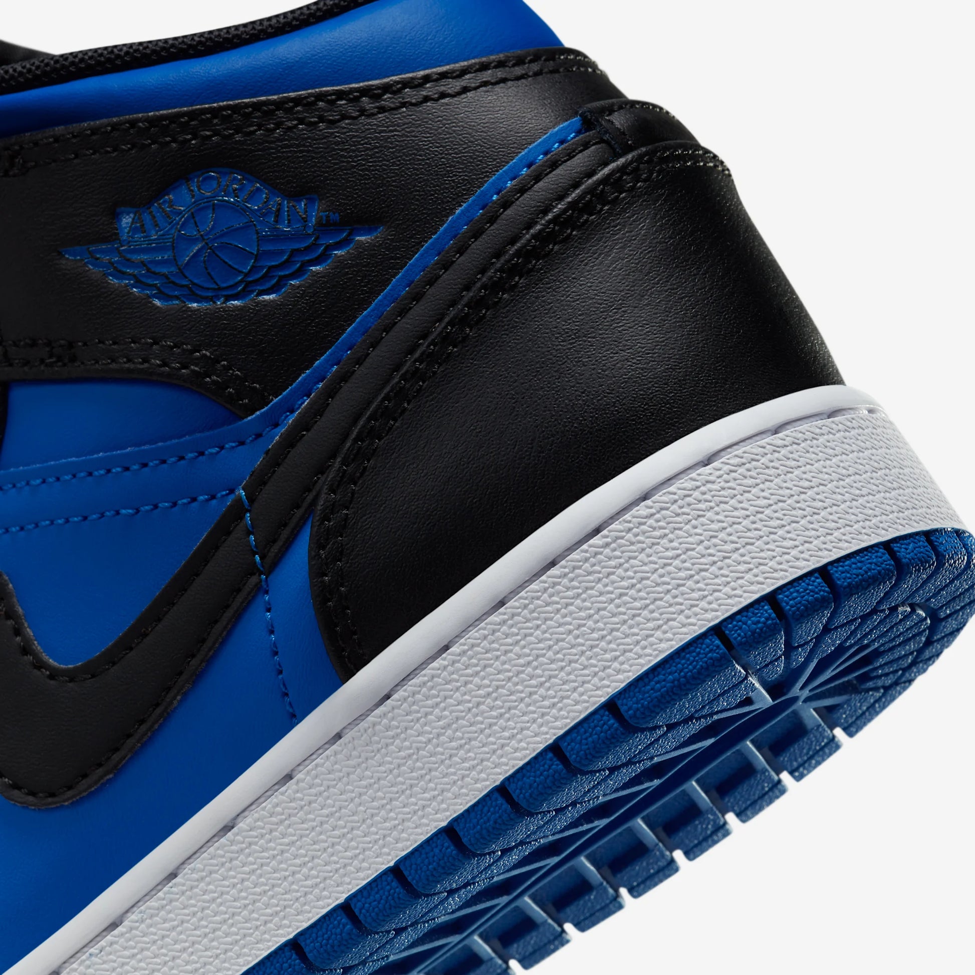 Jordan 1 Mid Black Royal Blue (GS)