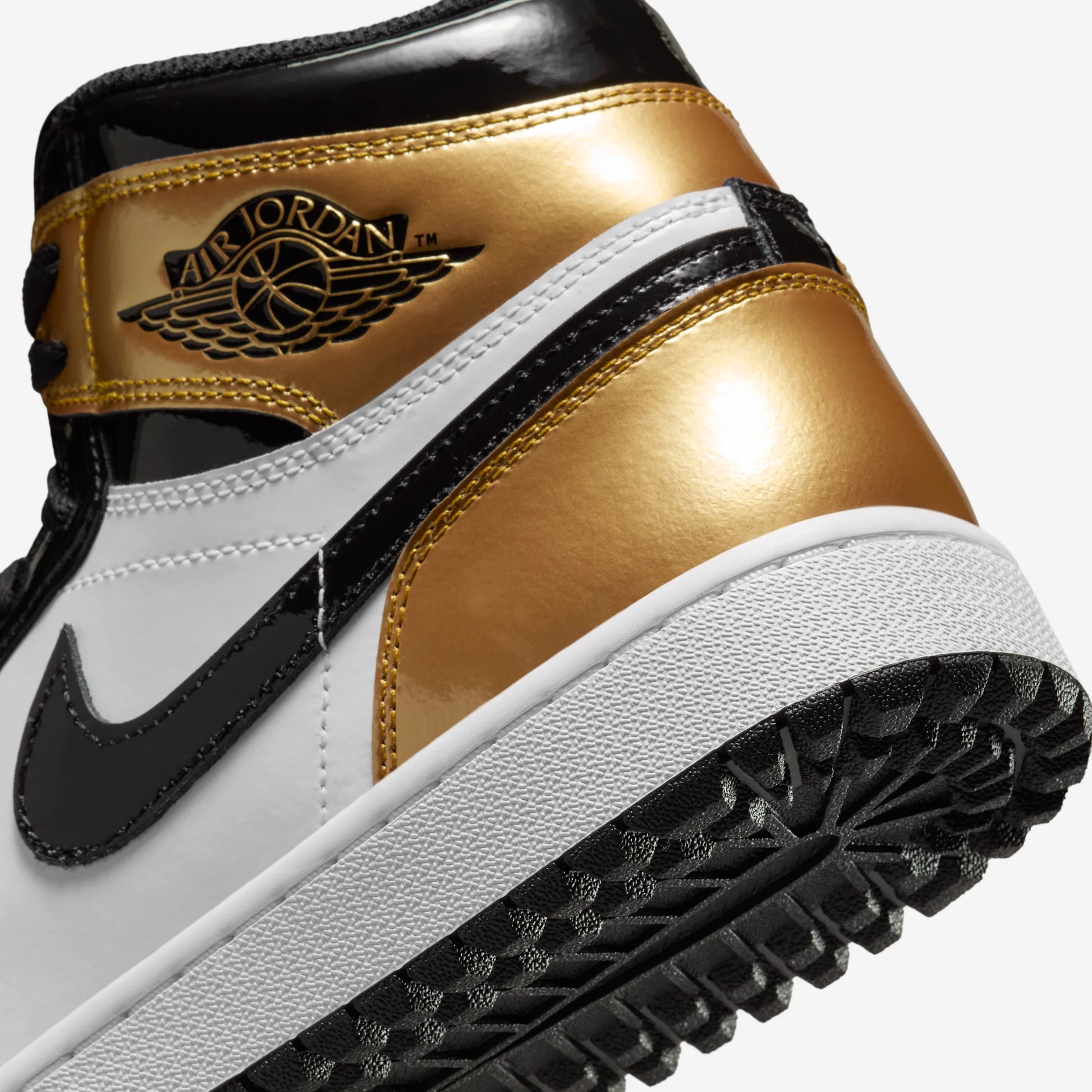 Jordan 1 Retro High Golf Patent Gold Toe