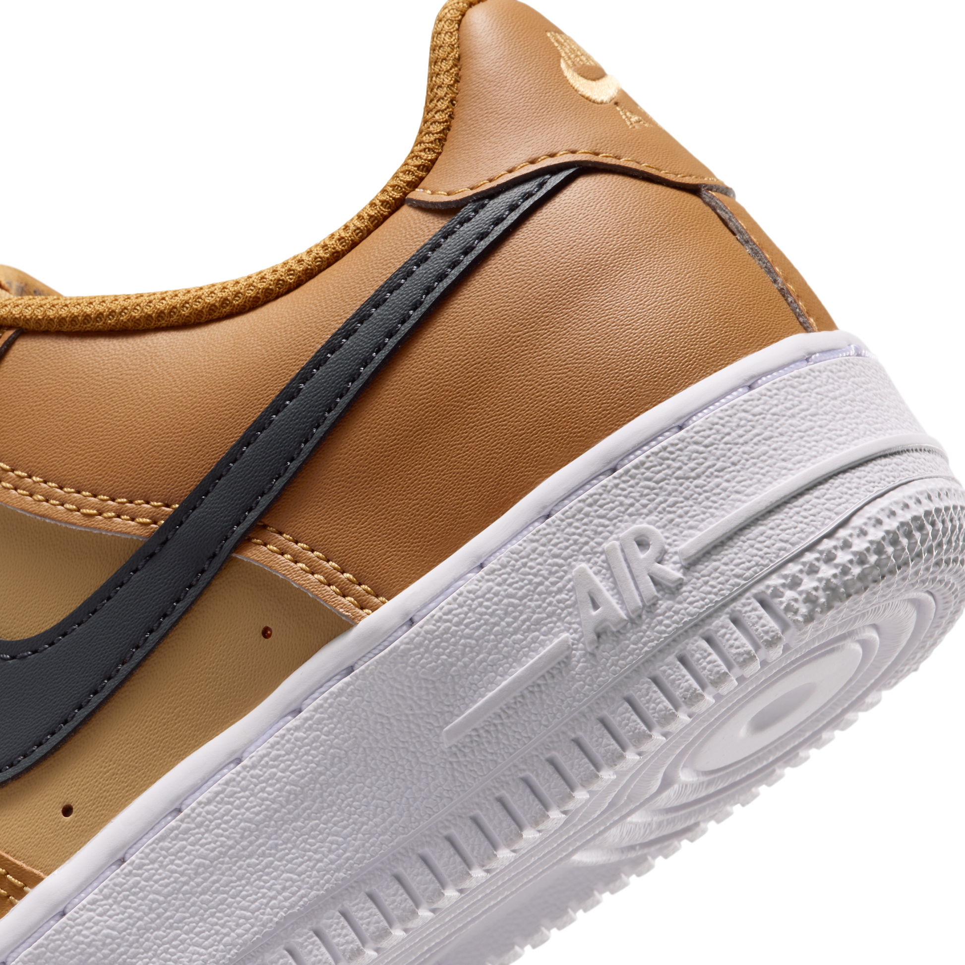 Nike Air Force 1 Low Wheat Club Gold White Anthracite (GS)