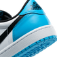 Jordan 1 Retro Low OG Black Dark Powder Blue (Women's)