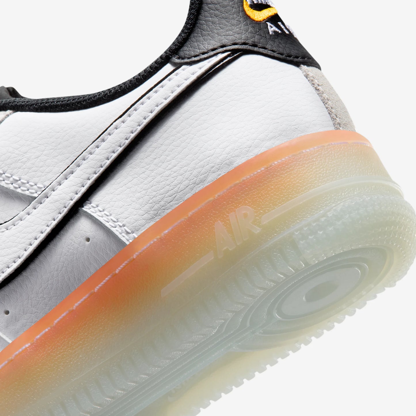 Nike Air Force 1 Low White Black Orange Peel (GS)