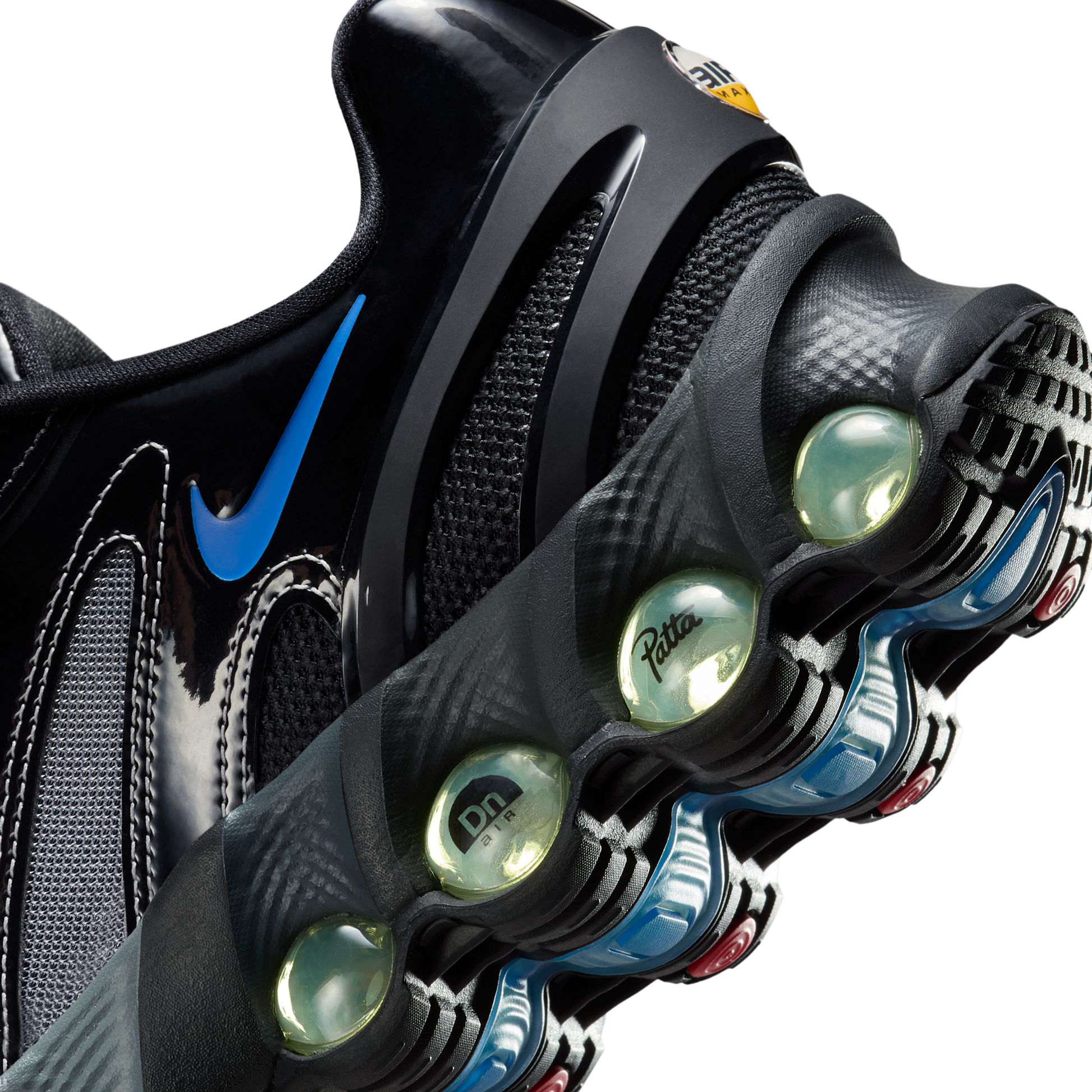 Nike Air Max Dn8 Patta Black Metallic Silver