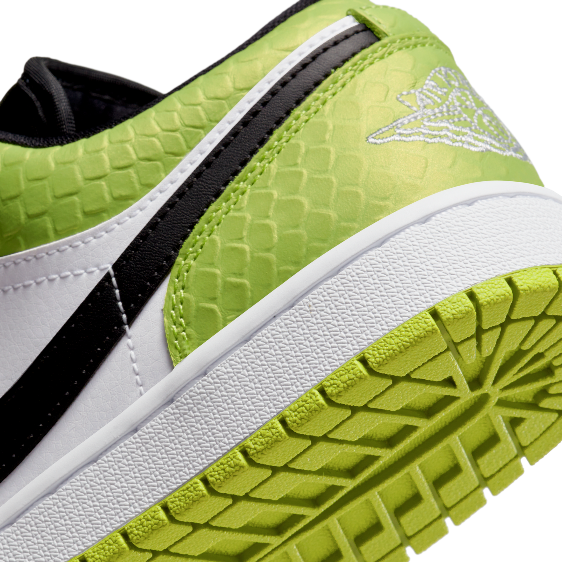 Jordan 1 Low Snakeskin Vivid Green (Women's)