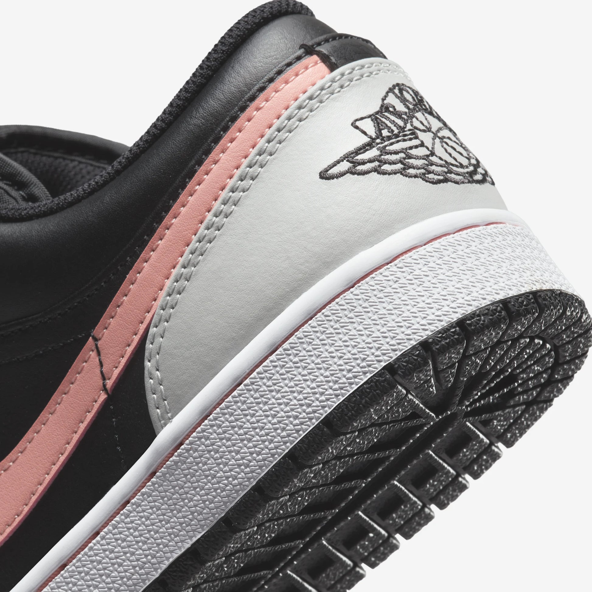 Jordan 1 Low Black Grey Pink