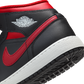 Jordan 1 Mid Black Summit White Varsity Red (GS)
