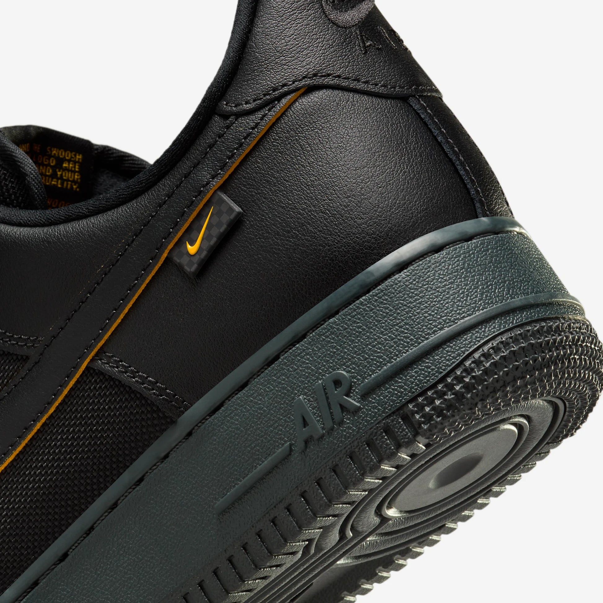Nike Air Force 1 Low '07 Ballistic Mesh Black University Gold
