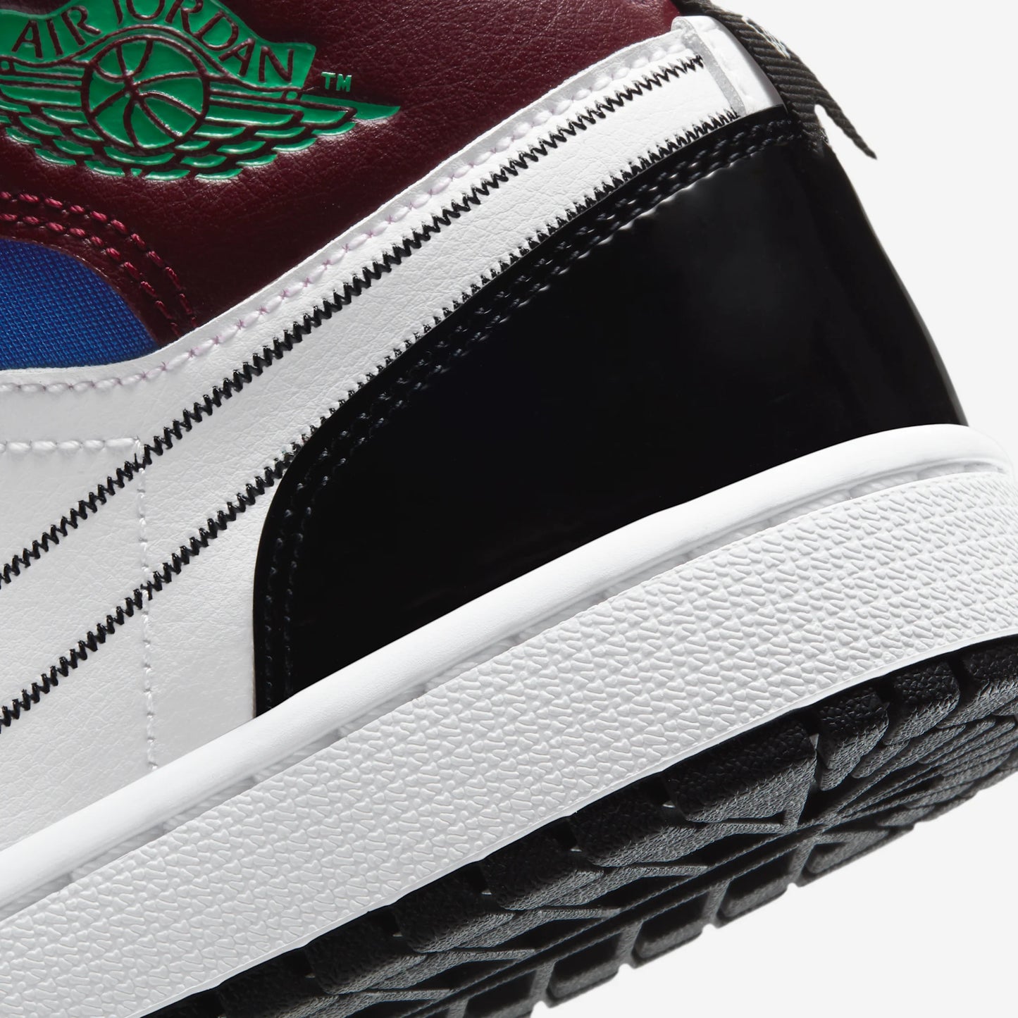 Jordan 1 Mid SE Black White Multi-Color (Women's)