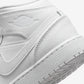 Jordan 1 Mid Triple White (2023) (GS)