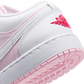 Jordan 1 Low Pink Foam Fire Red White (GS)