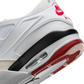 Jordan 4 RM White Black Neutral Grey Varsity Red (GS)