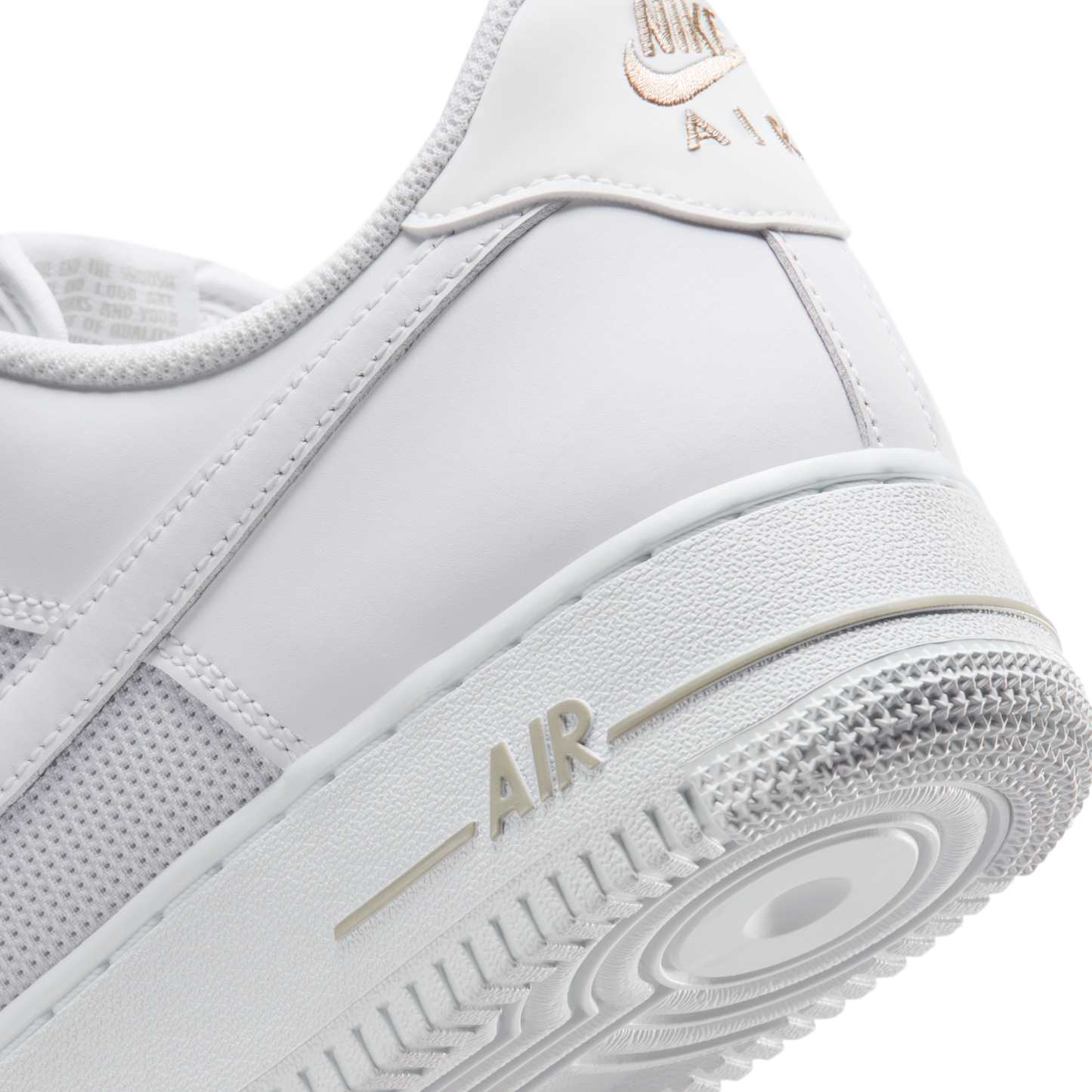 Nike Air Force 1 Low White Desert Khaki Mini Swoosh